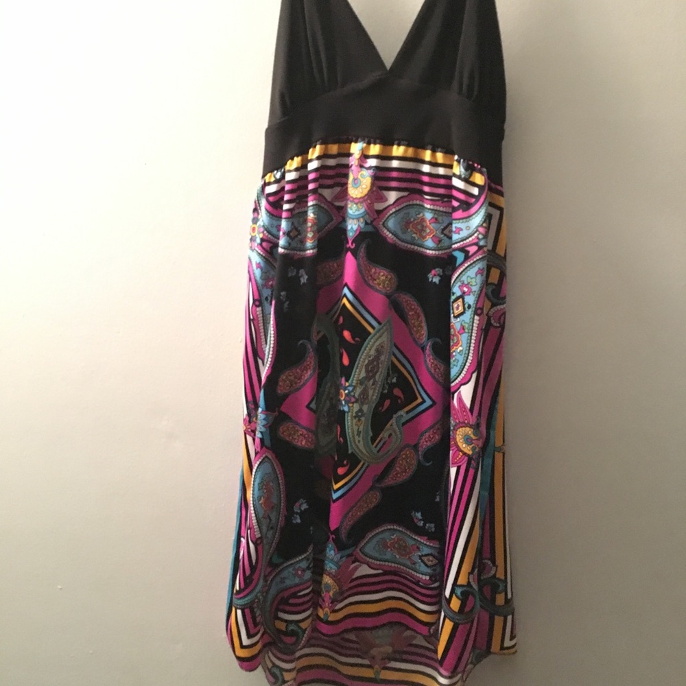 Paisley Print Flowy Tank Dress Small by Wet Seal